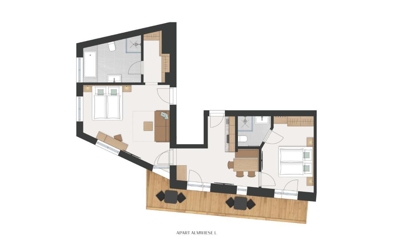 Aparthotel Hochland Gmbh 나우더스 외부 사진